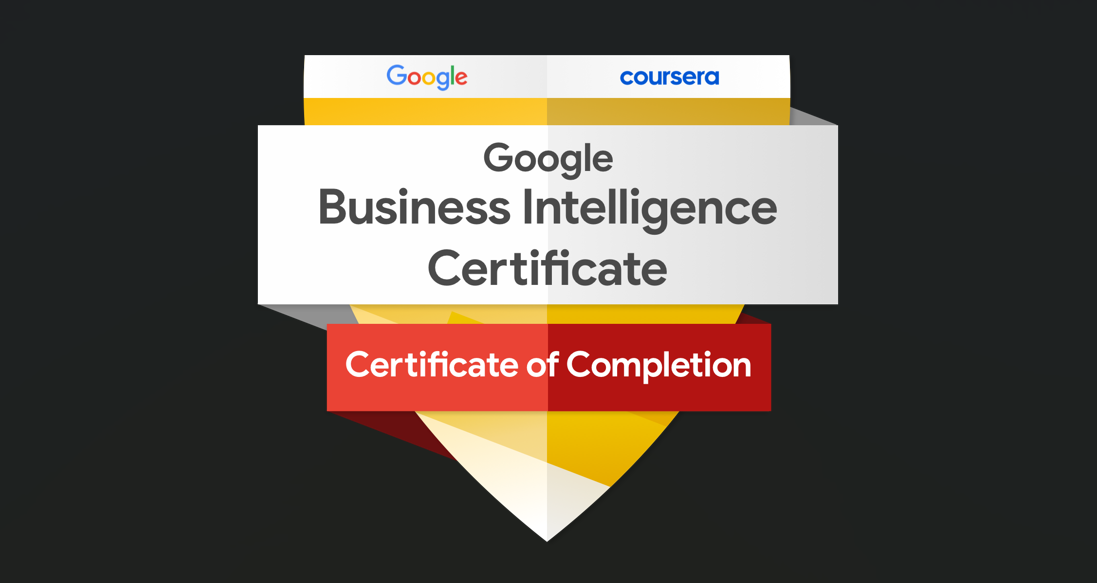 Google Business Intelligence Certificate