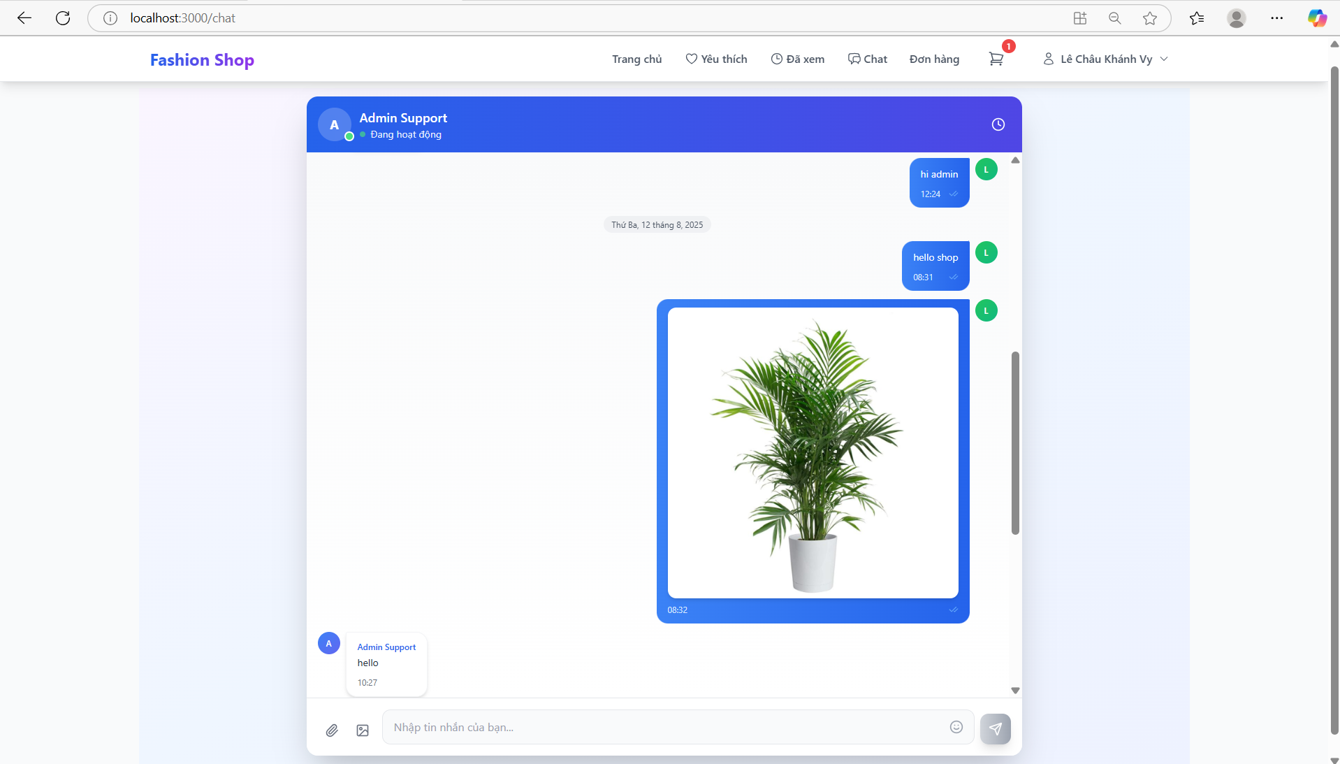 Shopping Interface