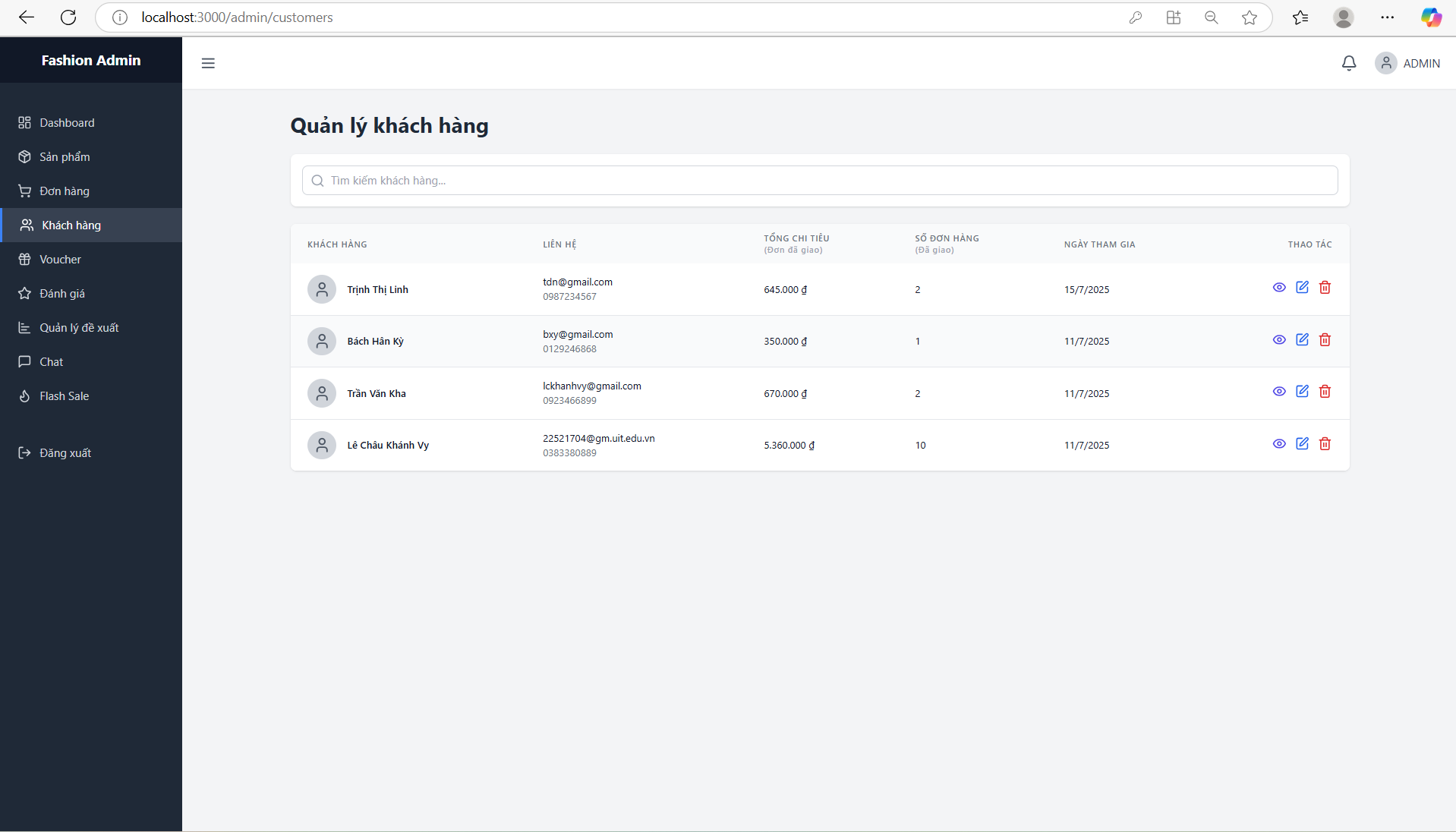 Mobile Interface
